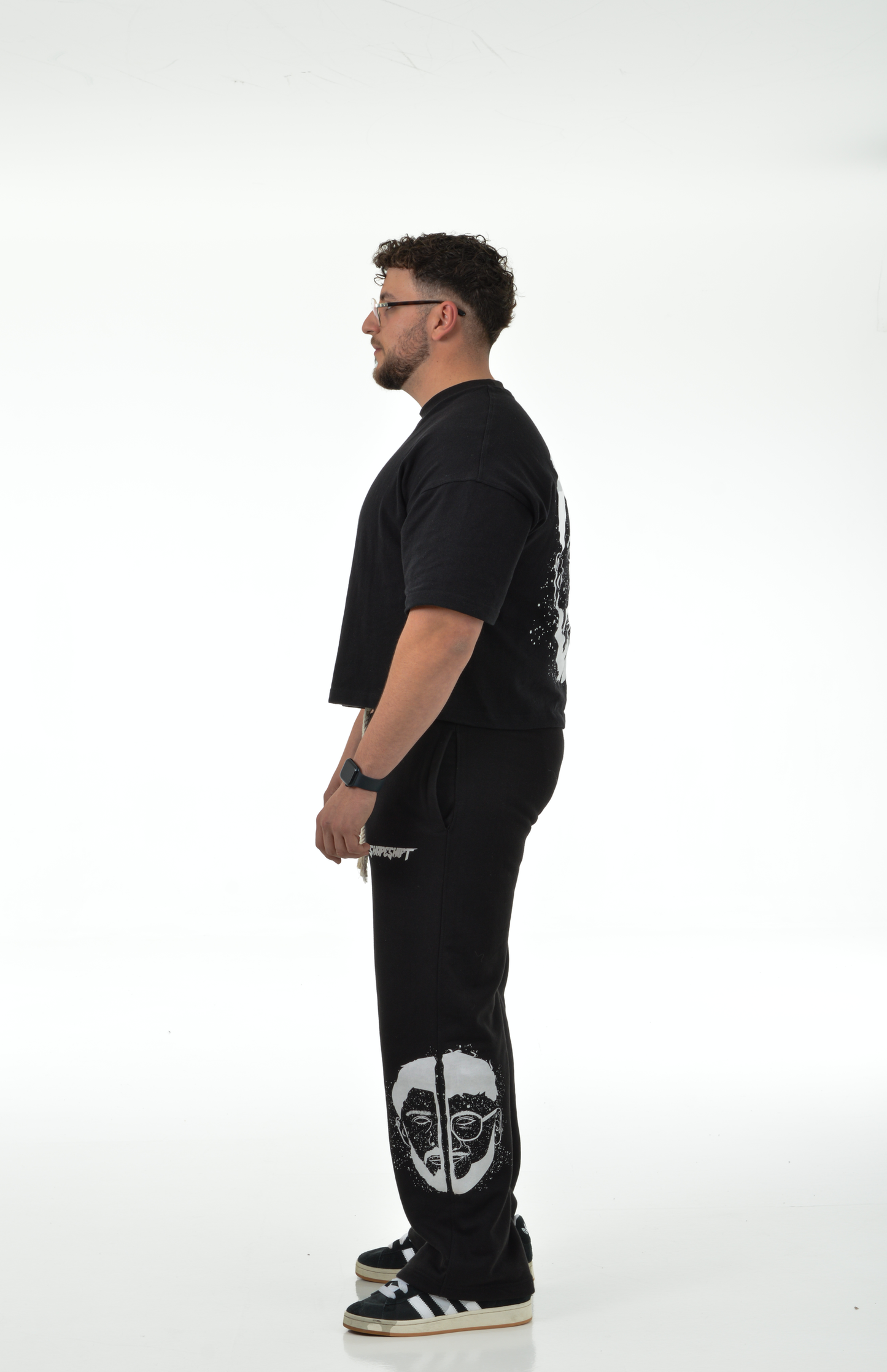 Oversized Boxy Tee “SHAPESHIFTERS” “BLACK”