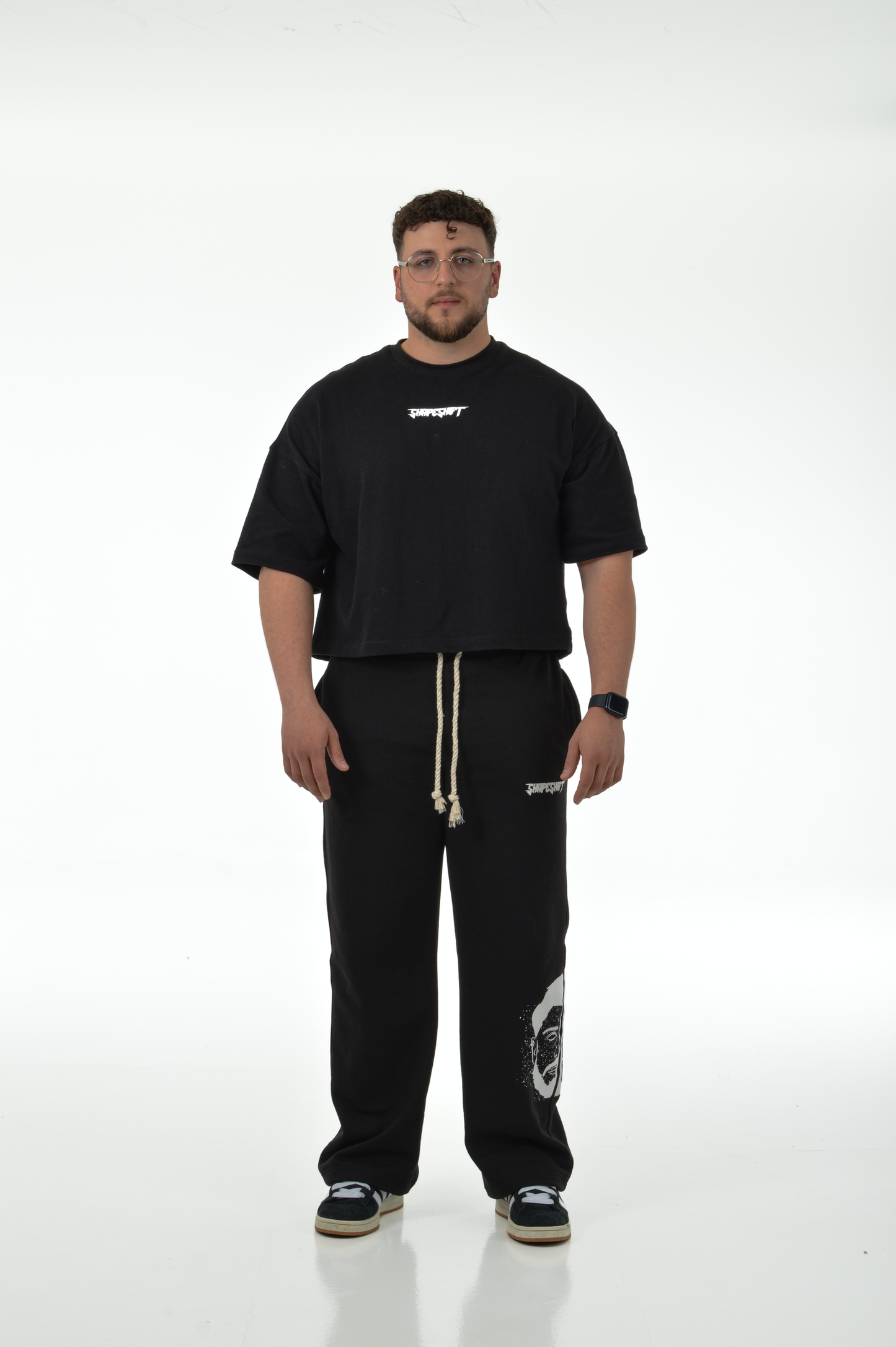 Oversized Boxy Tee “SHAPESHIFTERS” “BLACK”