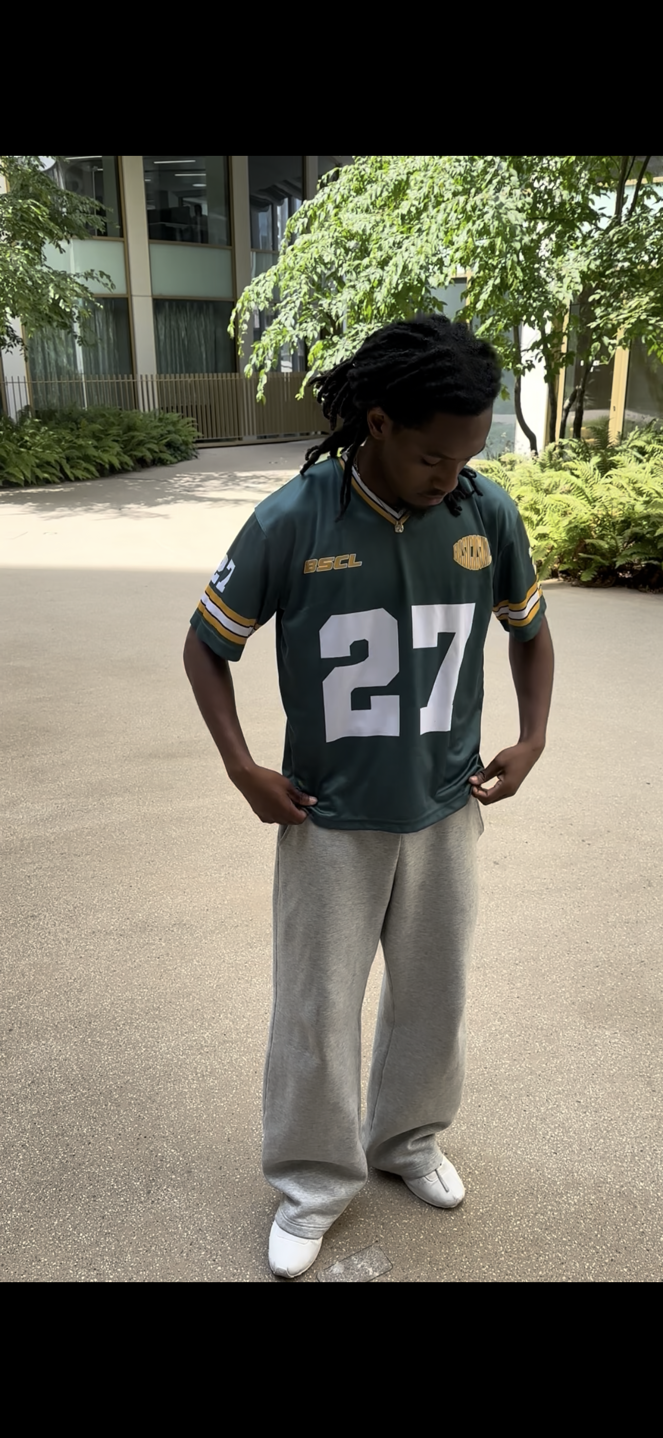 BASICASUALS Oversized Green Jersey