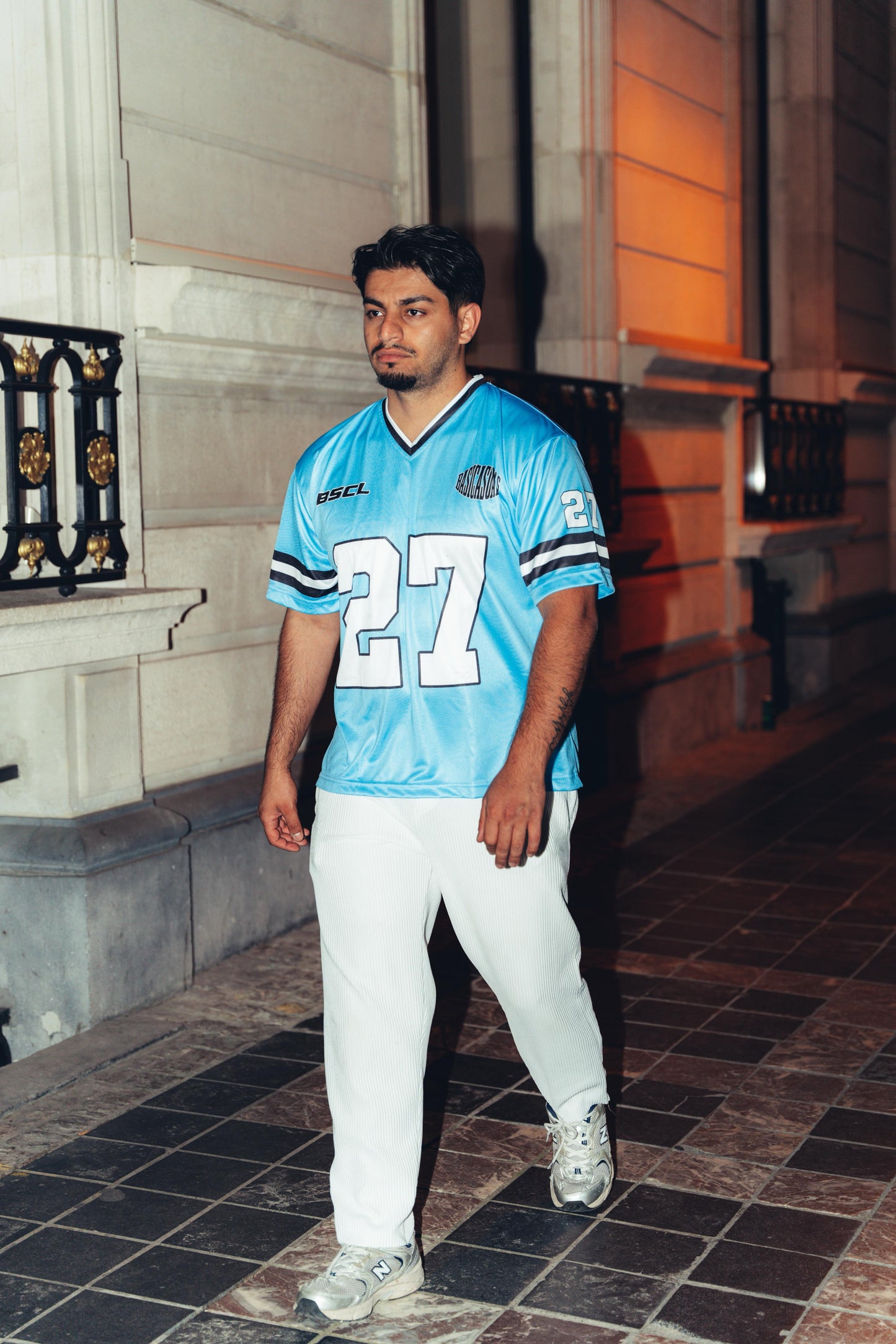 BASICASUALS Oversized Baby Blue Jersey