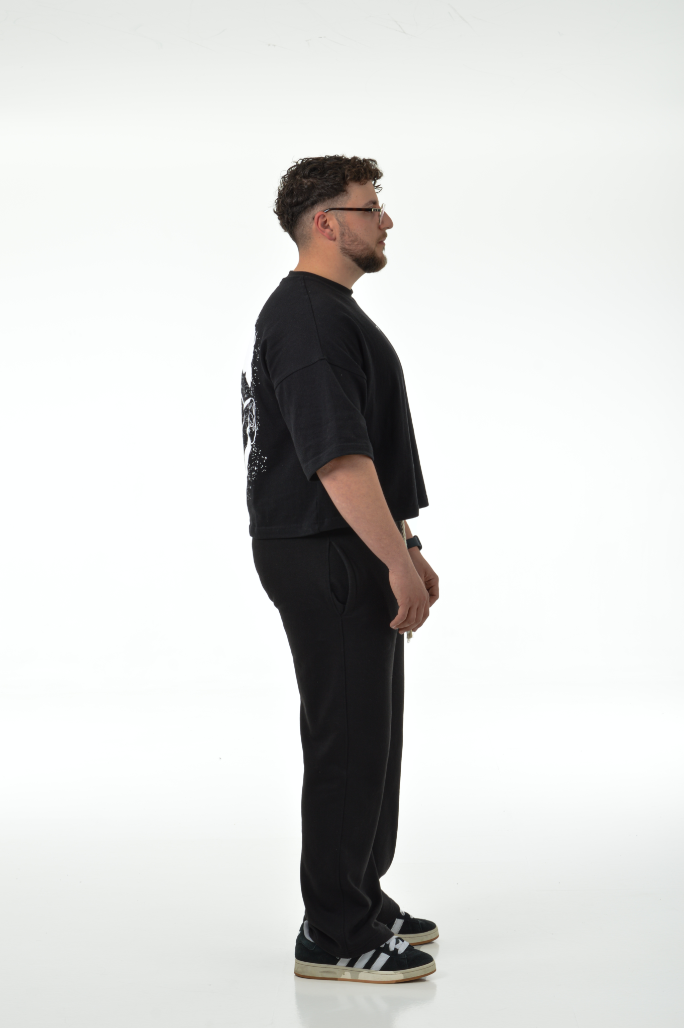 Oversized Boxy Tee “SHAPESHIFTERS” “BLACK”