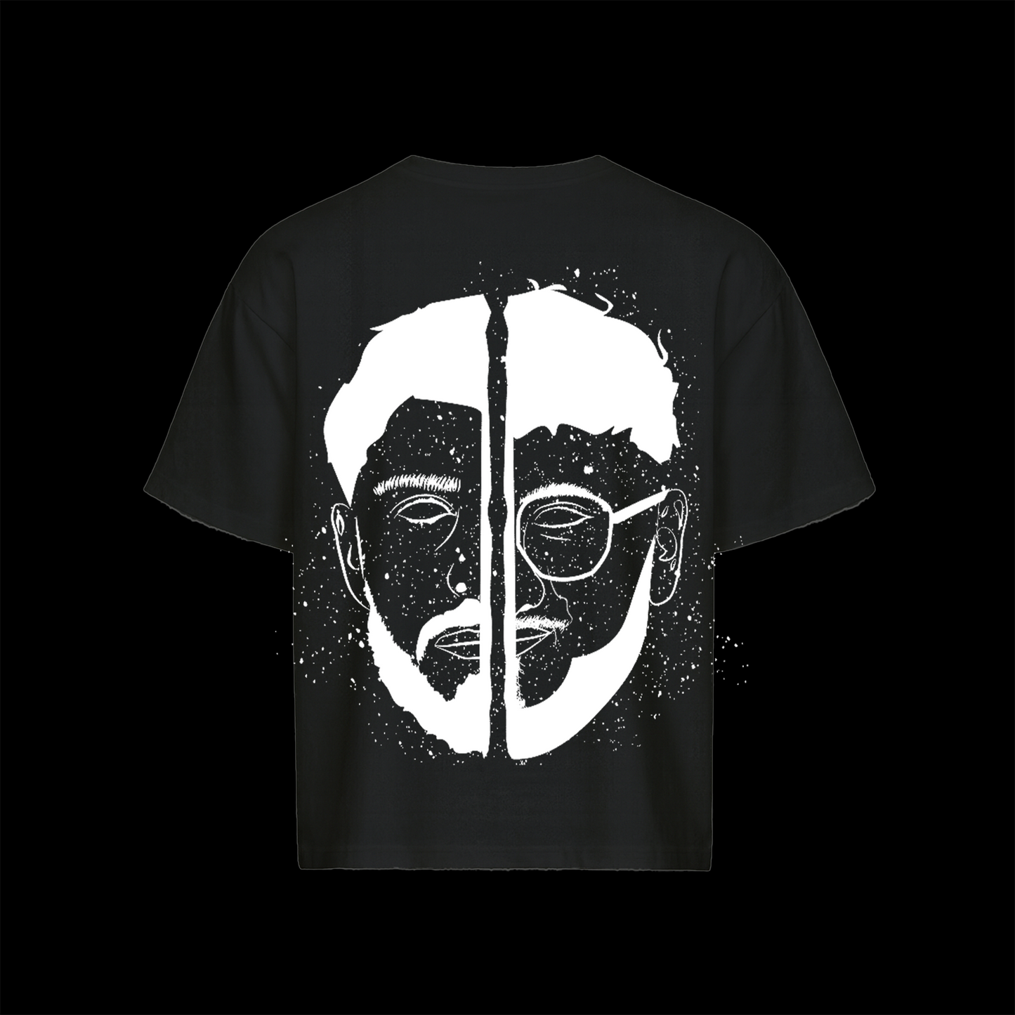 Oversized Boxy Tee “SHAPESHIFTERS” “BLACK”