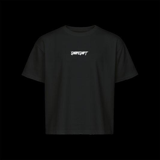 Oversized Boxy Tee “SHAPESHIFTERS” “BLACK”
