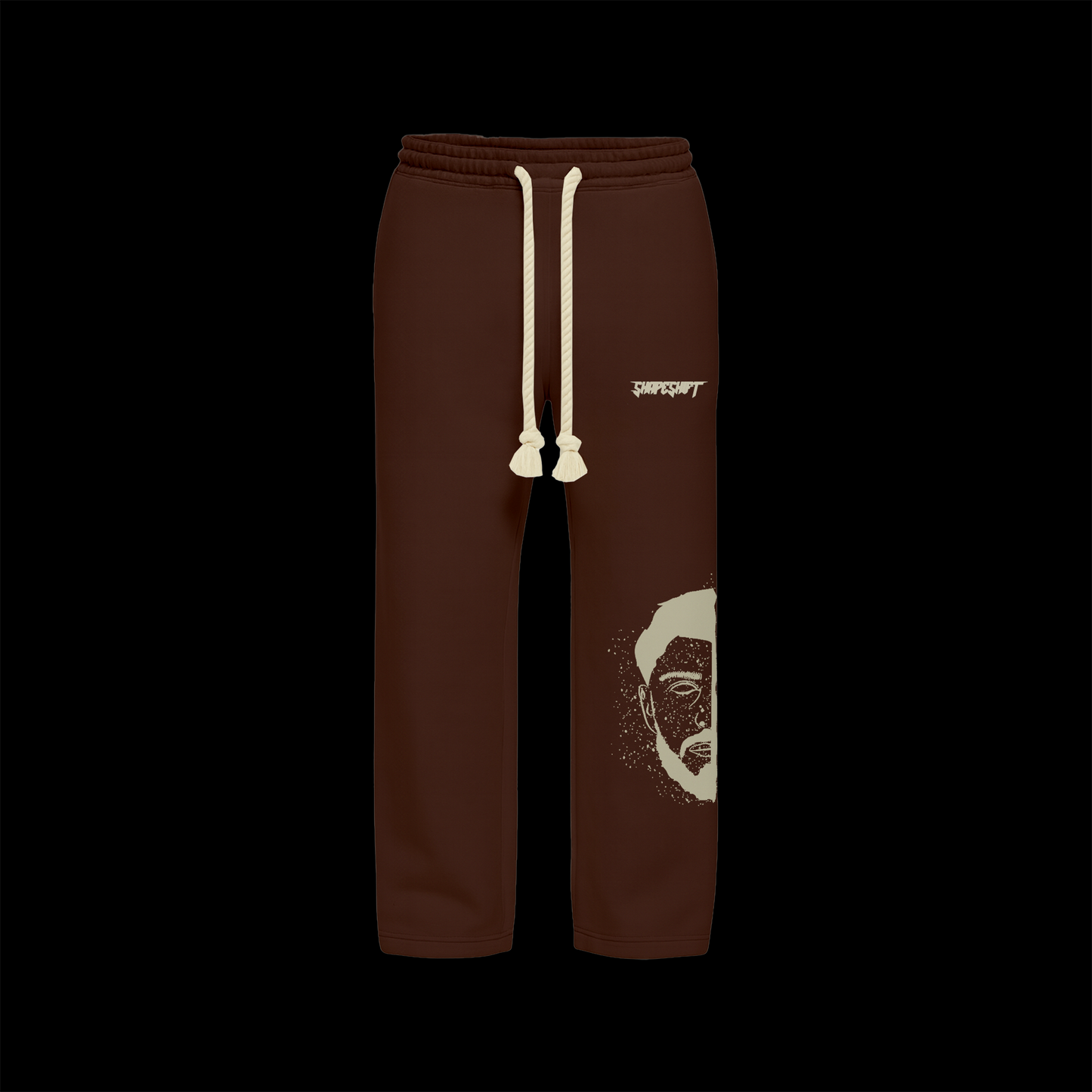 Straight Leg Jogger “SHAPESHIFTERS” “CREME & BROWN”