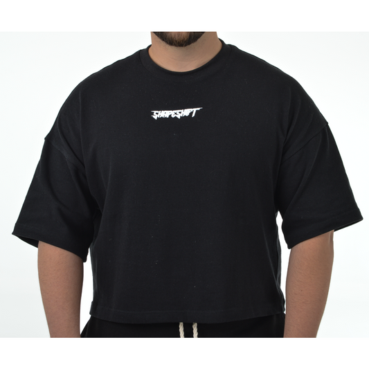 Oversized Boxy Tee “SHAPESHIFTERS” “BLACK”