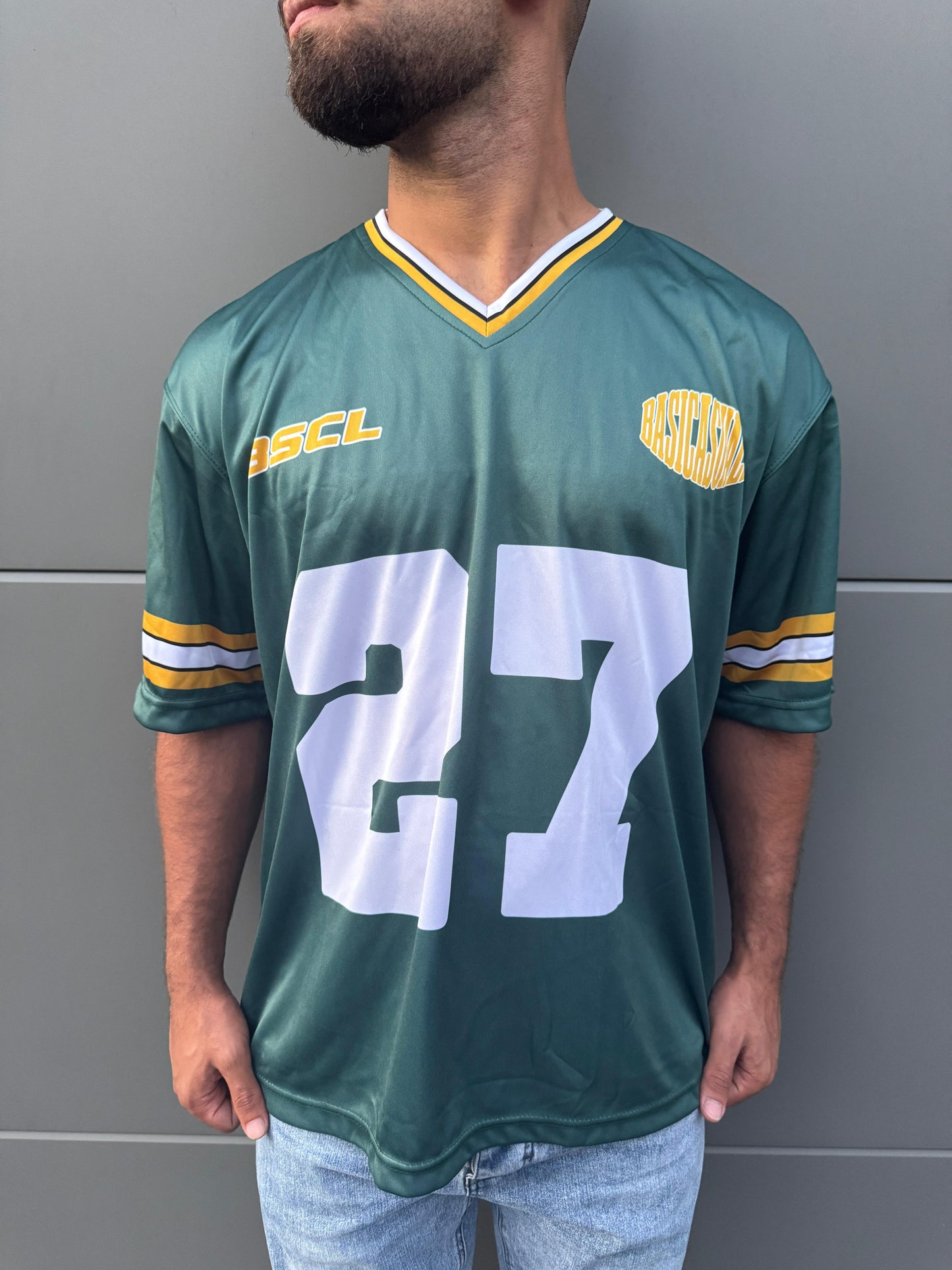 BASICASUALS Oversized Green Jersey
