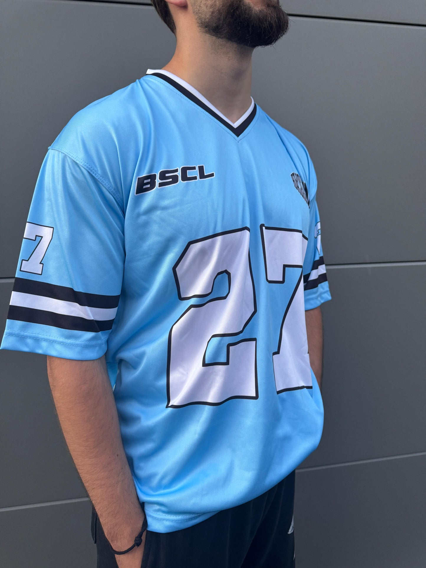 BASICASUALS Oversized Baby Blue Jersey